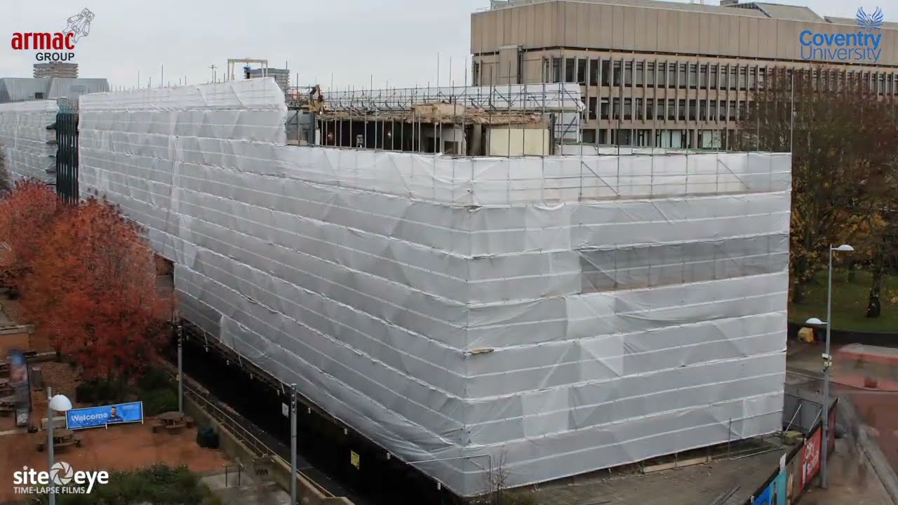 James Starley Building, Coventry University Demolition Time-Lapse (April 2019 - June 2020)