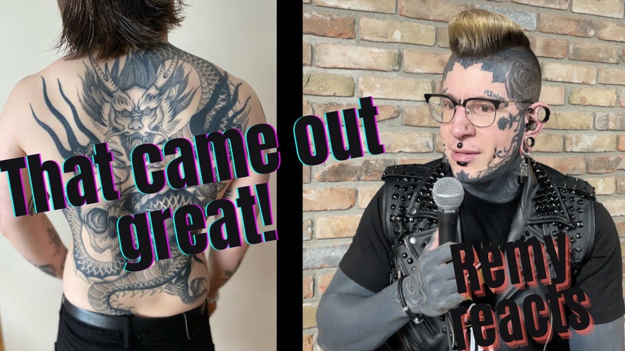 Remy Reacts Viewer tattoo progress!