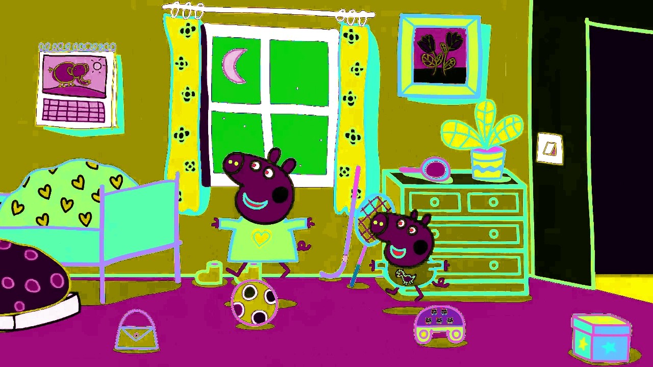 Excited To Be Sleeping On Chloe's Bedroom!  - Peppa Pig (Sponsored By: Gamavision Csupo Effects)