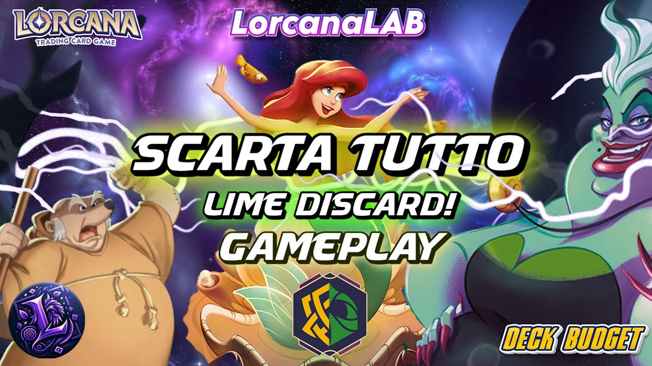 IL NUOVO LIME DISCARD di Tanino! #lorcana #lorcanalab #ita #decklist  #competitive #tier #gameplay