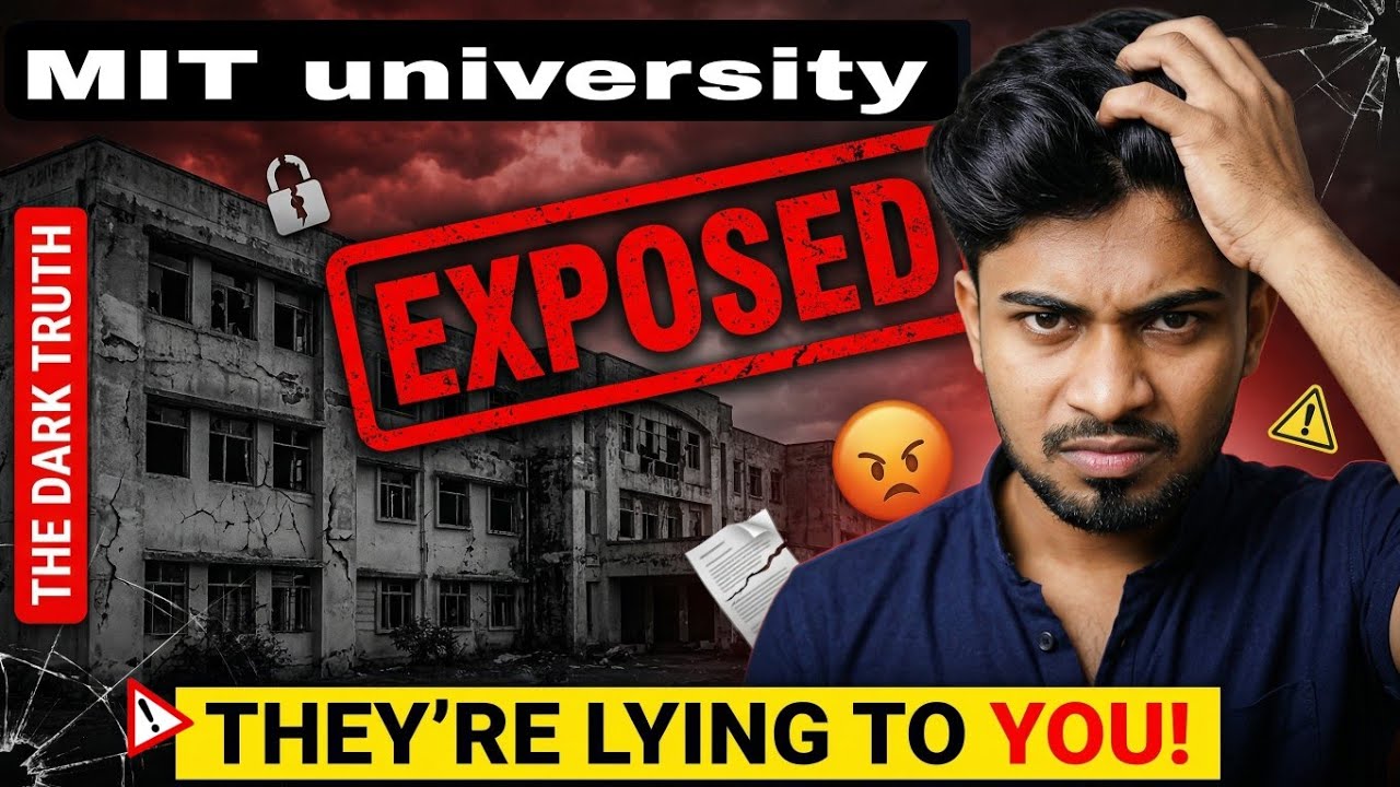 MIT Pune Exposed / shocking college reality / Dark truth of student life 