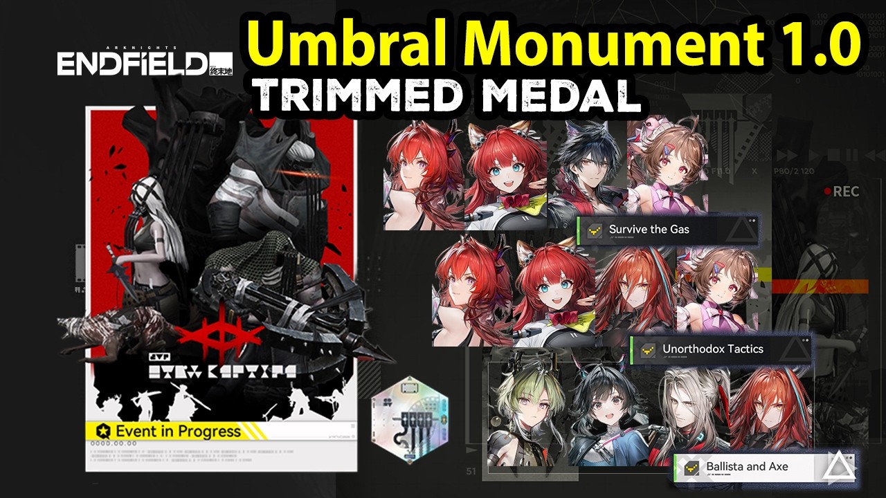 Umbral Monument 1.0 Agony Trimmed Medal | Laev Ardelia Ember Lifeng Pog Chen | Arknights Endfield