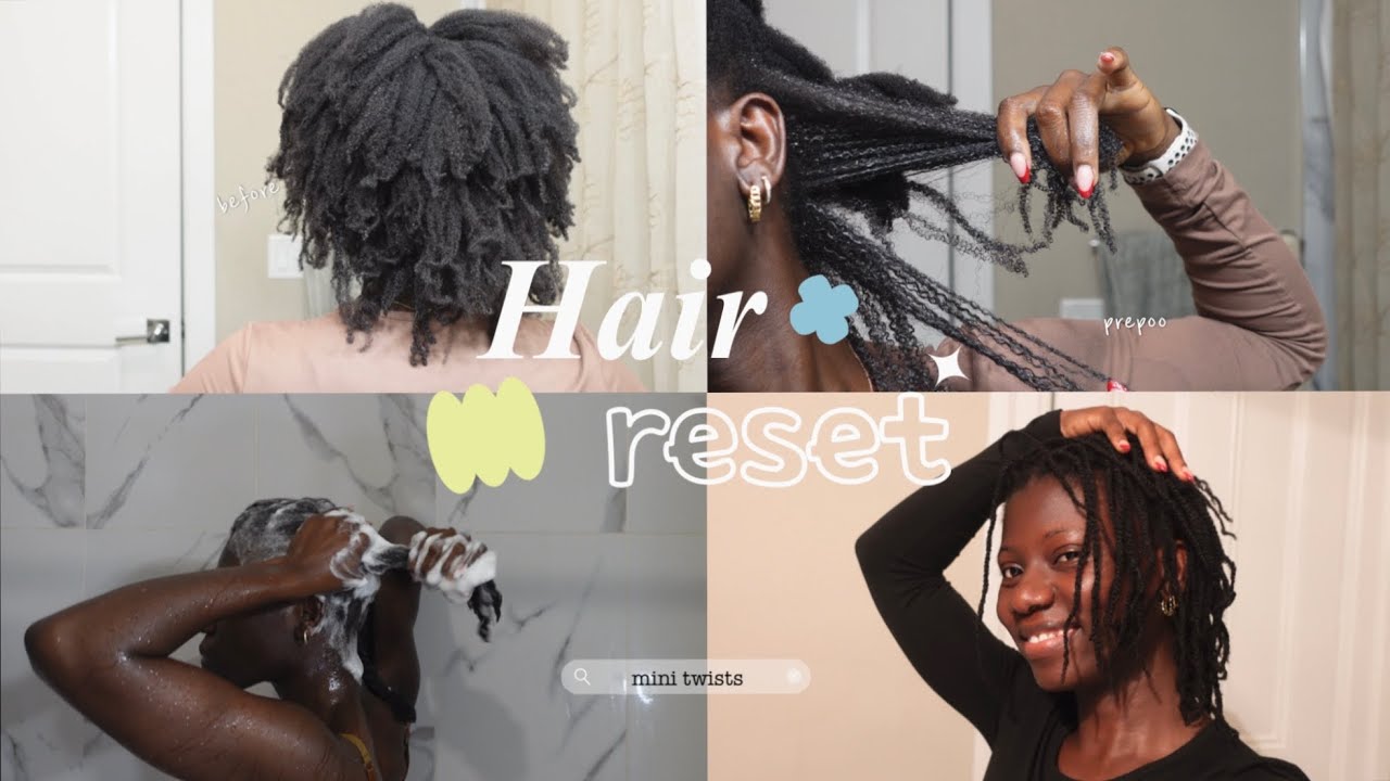 washday vlog, tea rinse, protective styling 🫧