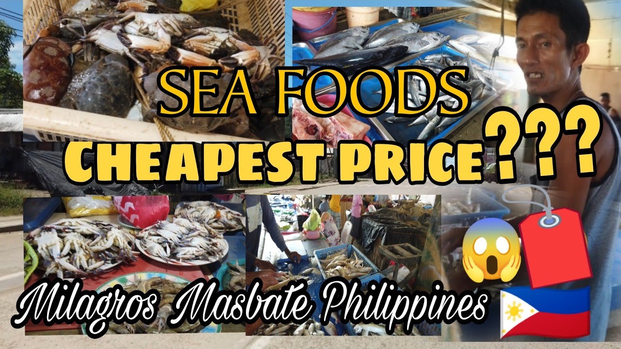 Cheapest price of Marine products in Milagros Masbate Philippines 🇵🇭|MOTOVLOG|TRAVEL VLOG