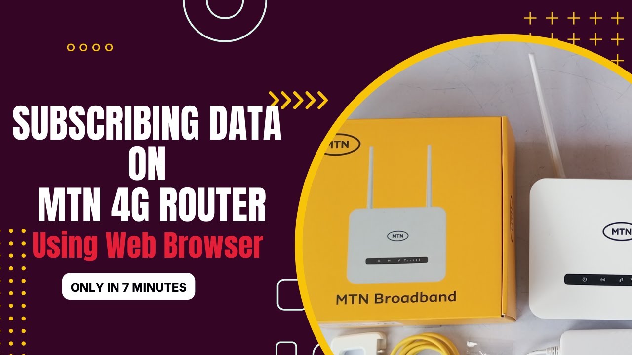 Подписка на данные на роутере MTN 4G