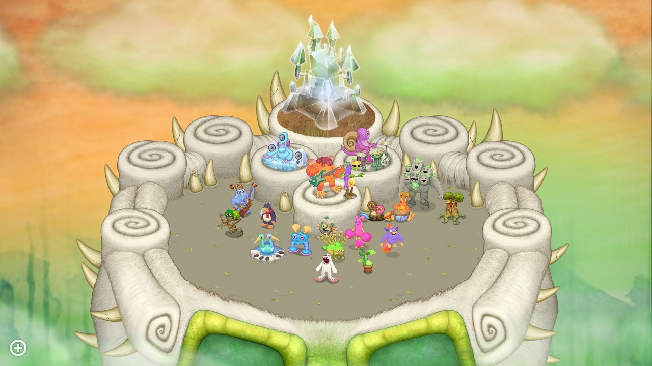 playing my singing monsters.