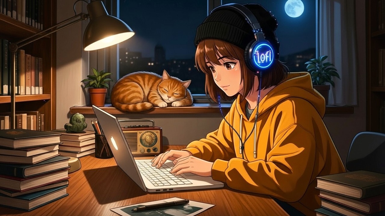 Lofi Hip Hop Radio 🌙 1 A.M Late Night Study Session 📚 Chill Beats for Study & Relax