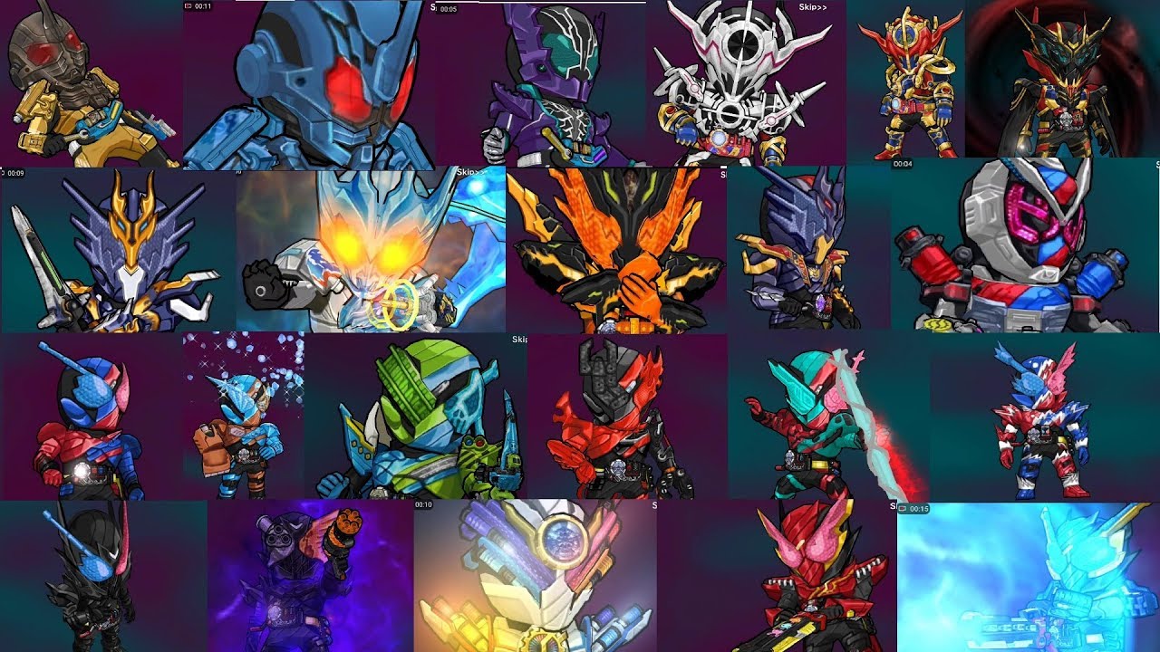 仮面ライダー ビルド 必殺技24連発 まとめ【仮面ライダーバトルラッシュ】Kamen Rider Build