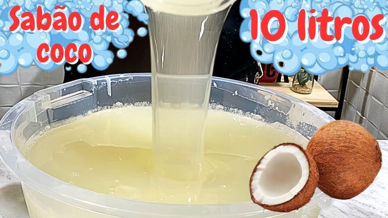 SABÃO DE CÔCO FÁCIL E SUPER BRANQUEADOR | CHAGA DE SOFRER PARA TIRAR MANCHAS 
