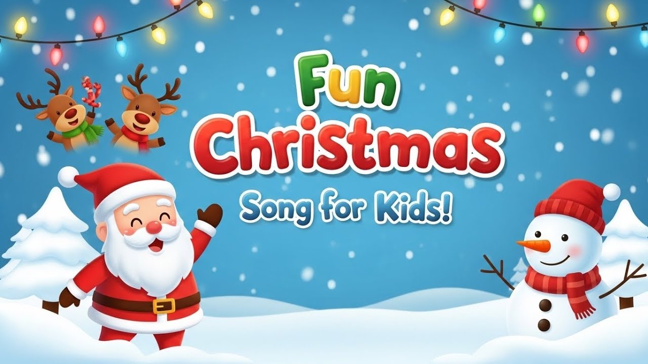 “Fun Christmas Song for Kids | Santa, Reindeer & Snowman | Kids Carnival Club Holiday Short”