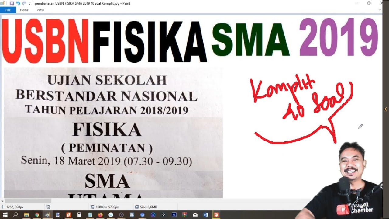 pembahasan USBN FISIKA SMA 2019 40 soal Komplit