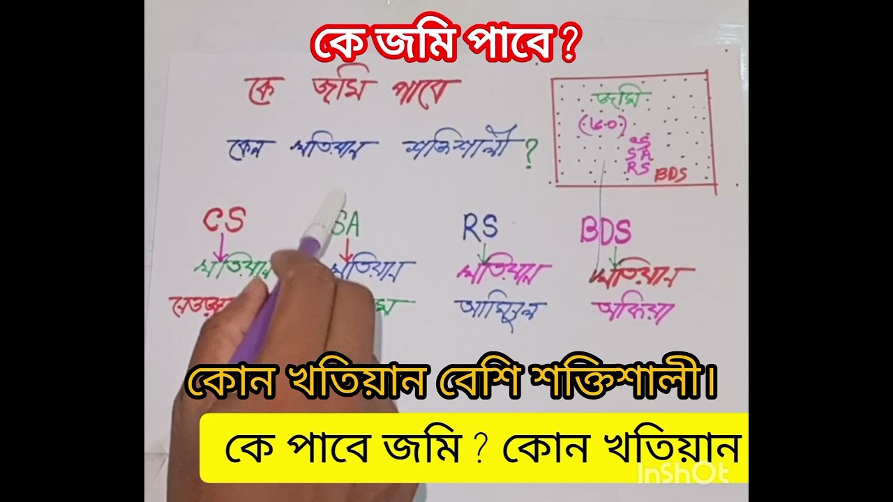 কোন খতিয়ান শক্তিশালী কে হবে জমির মালিক