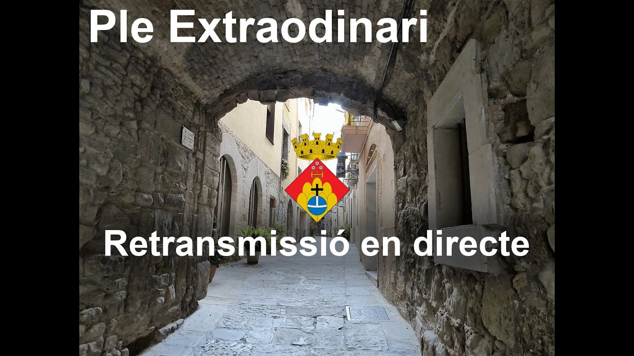 Ple extraordinari 13 de novembre de 2025.  Ajuntament Monistrol de Montserrat