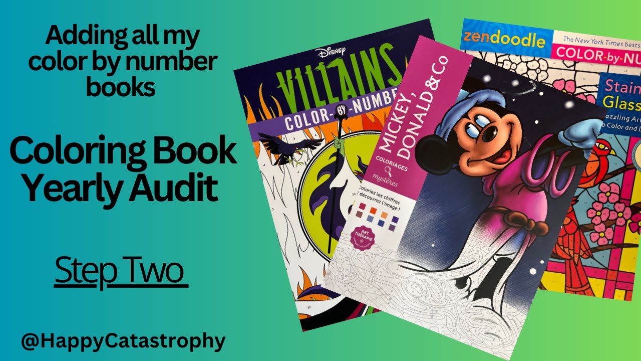 Coloring Book Audit   STEP 2 Color By Numbers