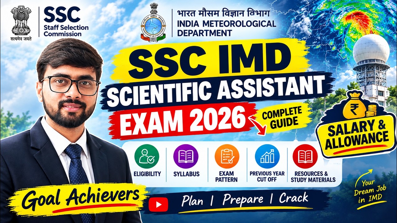 SSC IMD Scientific Assistant Exam Complete Guide Syllabus, Pattern, Salary & Preparation Strategy