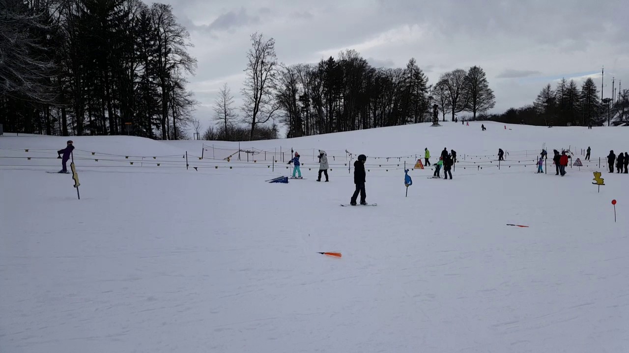 Mit Snowboard auf Gurten am 14.01.2017