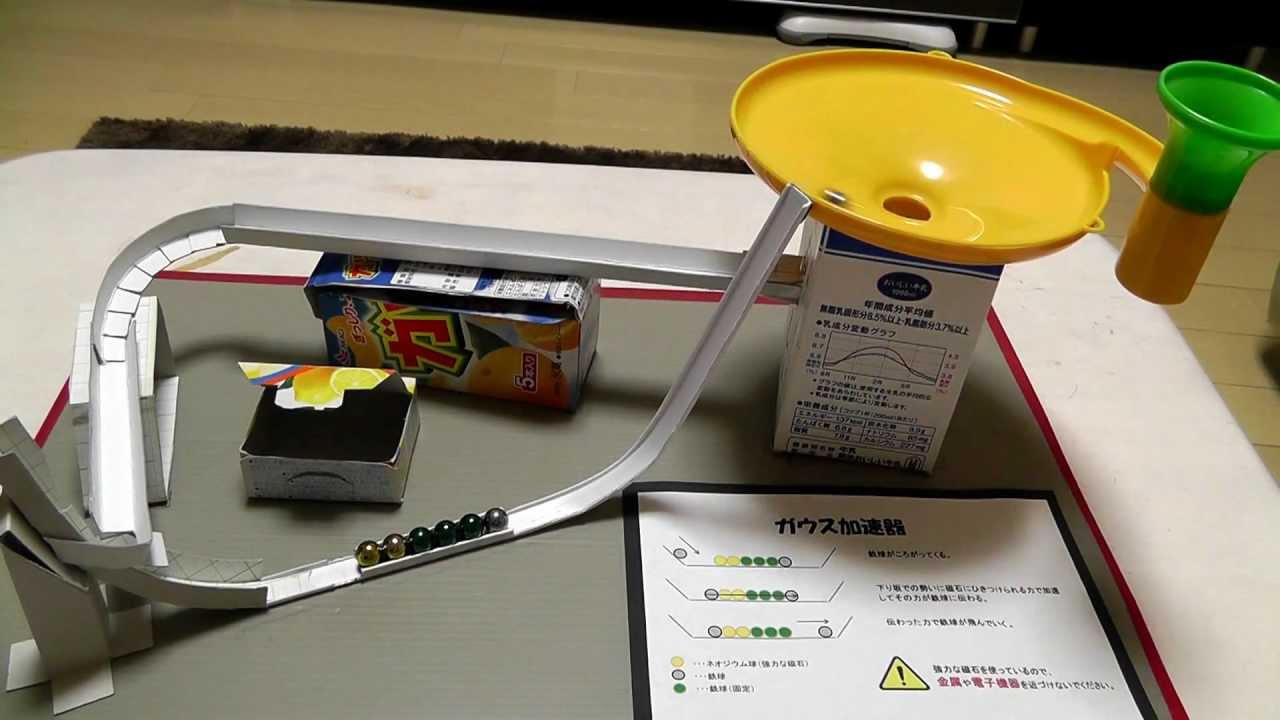 夏休みの工作　ガウス加速器