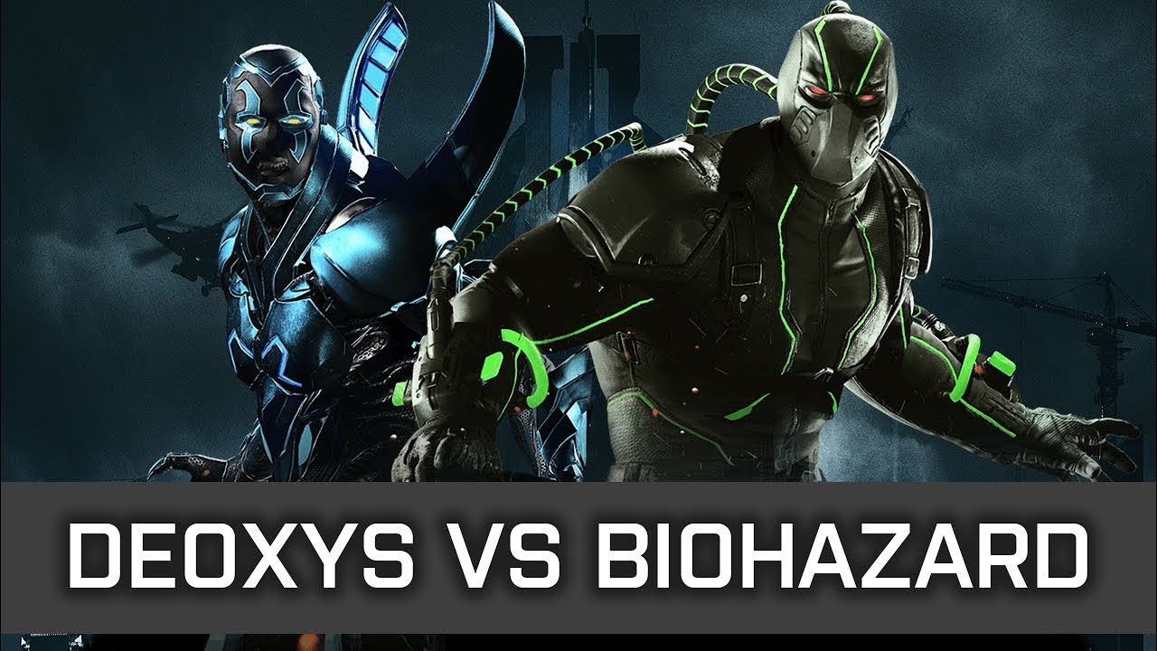 Injustice 2 - High Level FT10 - Deoxys (Синий Жук) против Biohazard (Бэйн)