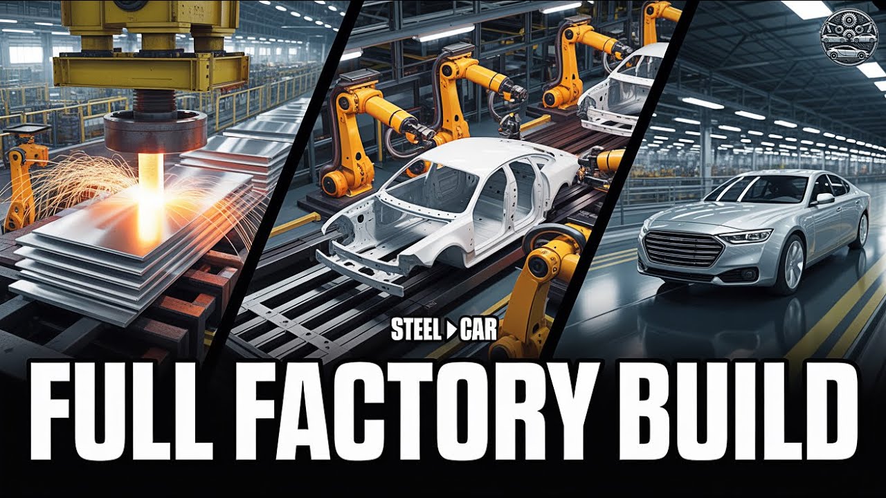 How a Car Is Built &mdash; From Steel Sheets to a Finished Vehicle | Full Factory Process