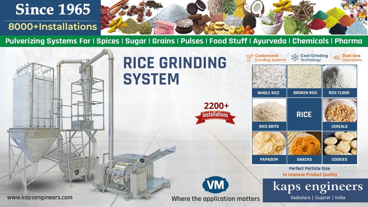 Rice Pulverizer Machine | Rice Powder Grinder | Rice Milling Plant | Rice Grinding System |#ricemill