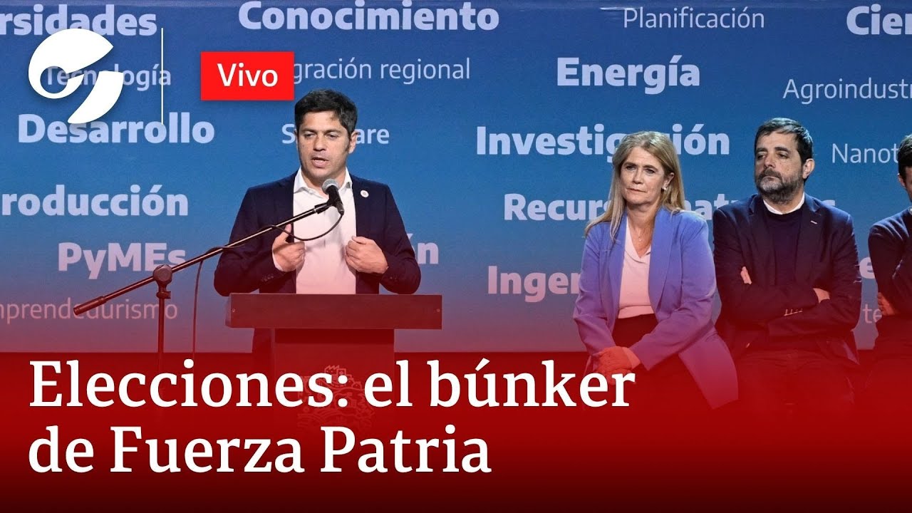 Elecciones en la Provincia: VIVO desde la sede de Fuerza Patria