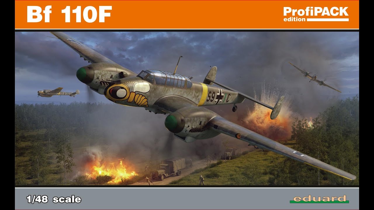 Messerschmitt Bf 110F-2  scale 1:48 (Сборка и окраска, Eduard #8207) часть 1