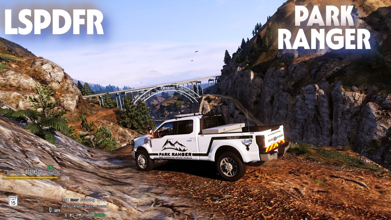 (No Commentary) (Day 8) GTA V - LSPDFR 0.4.9 - Park Ranger Patrol #lspdfr
