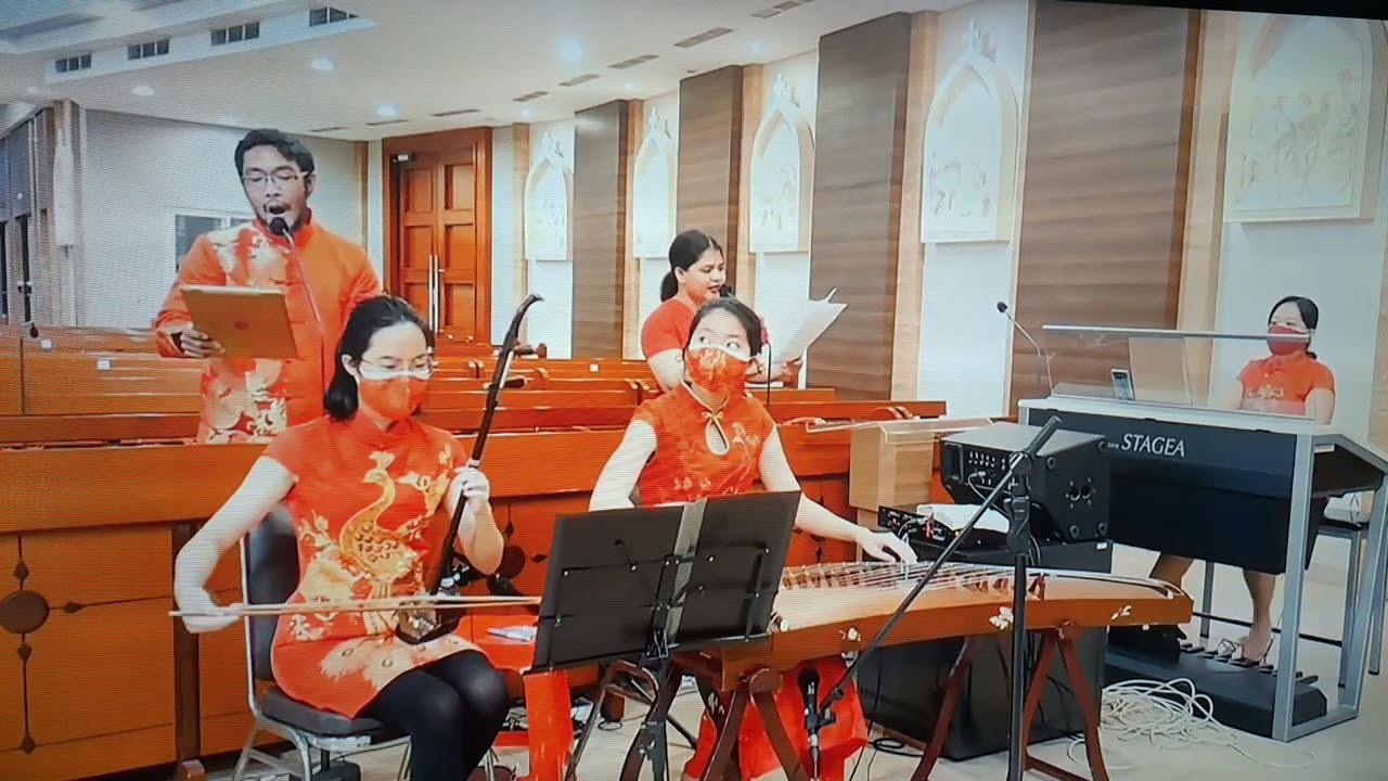 Misa Imlek 2572 (3)-St Andreas Choir @ Gereja St Andreas KimTaeGon, Kelapa Gading, Jakarta.12-3-2021