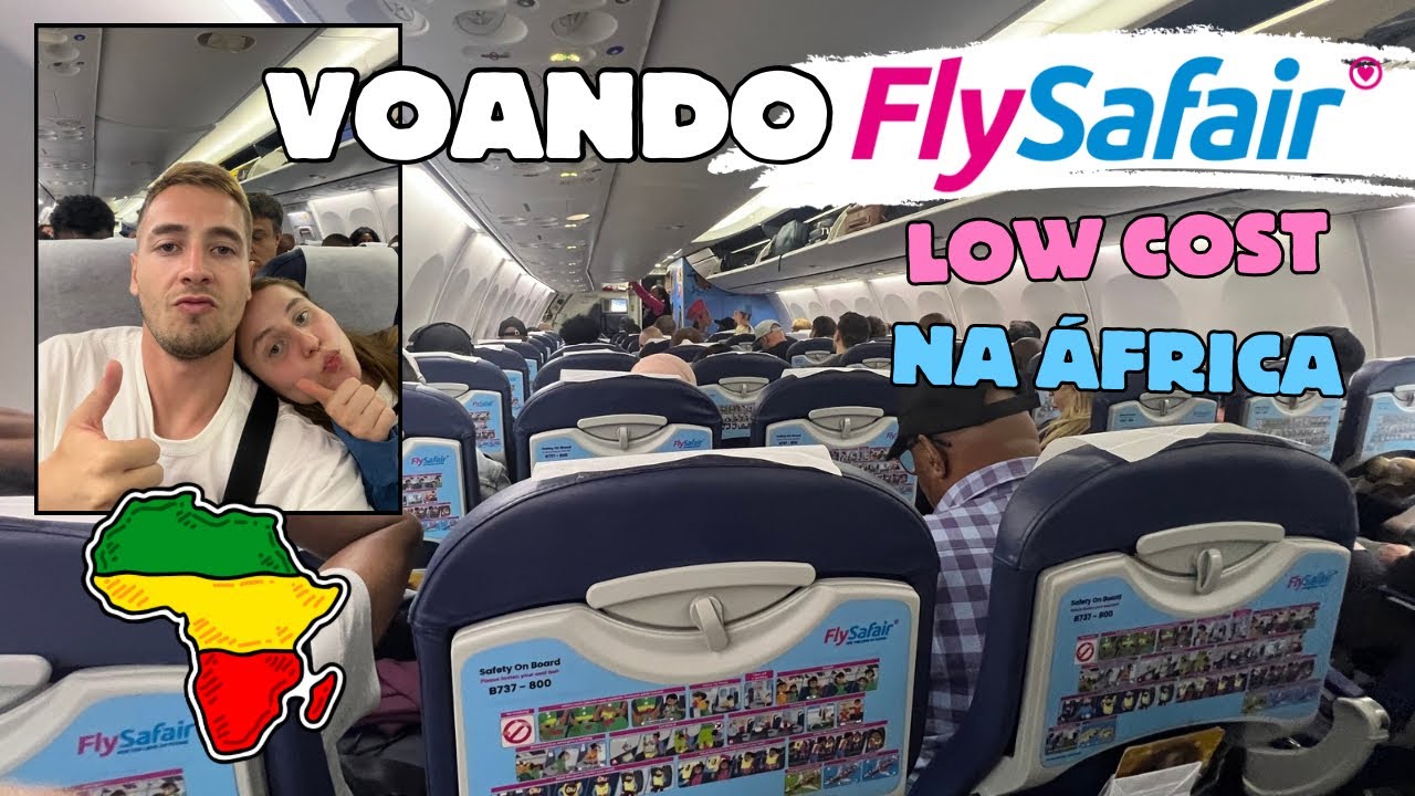 Como é um Voo Low Cost na África - FlySafair  - Cidade do Cabo x Joanesburgo 🇿🇦