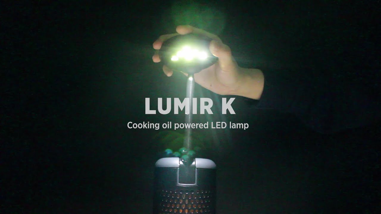 Lumir K : Cooking oil Powered LED Lamp - PV