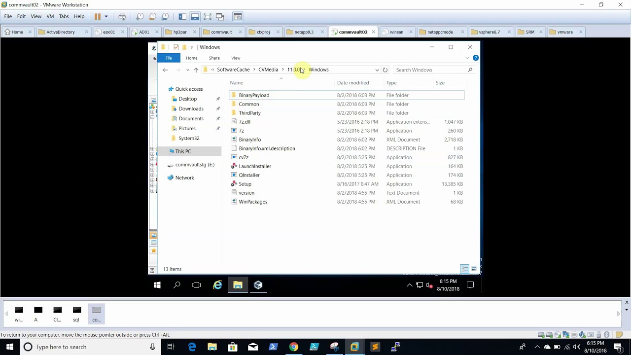 How to upgrade Service pack of Commvault?