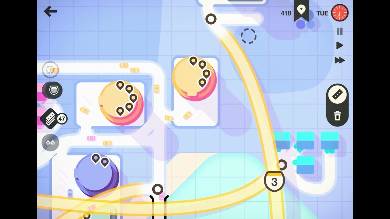 Mini Motorways Daily Challenge: gameplay city Busan 