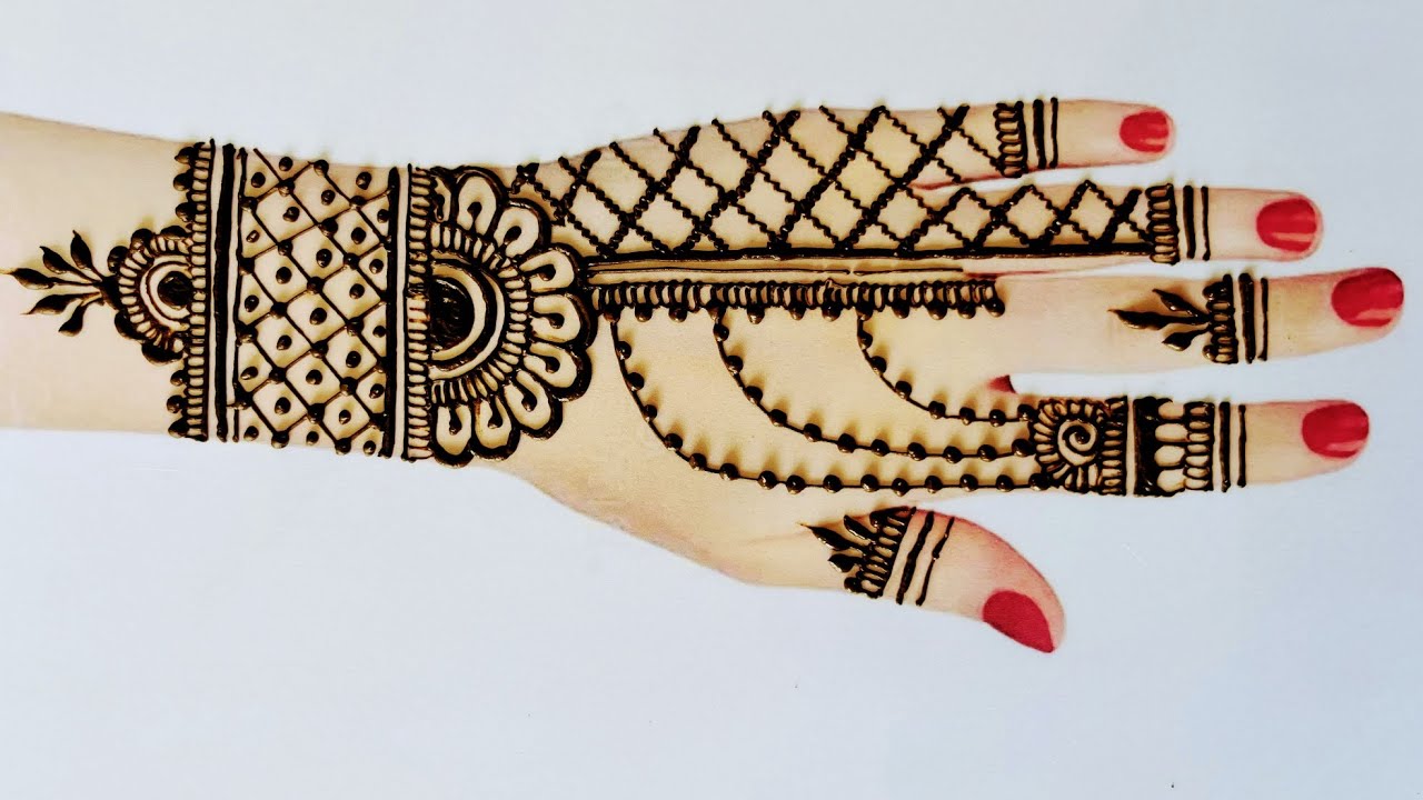 Quick back hand mehendi design #mehenditutorial #mehendiclasses #backhanddesigns #backhandmehndi 