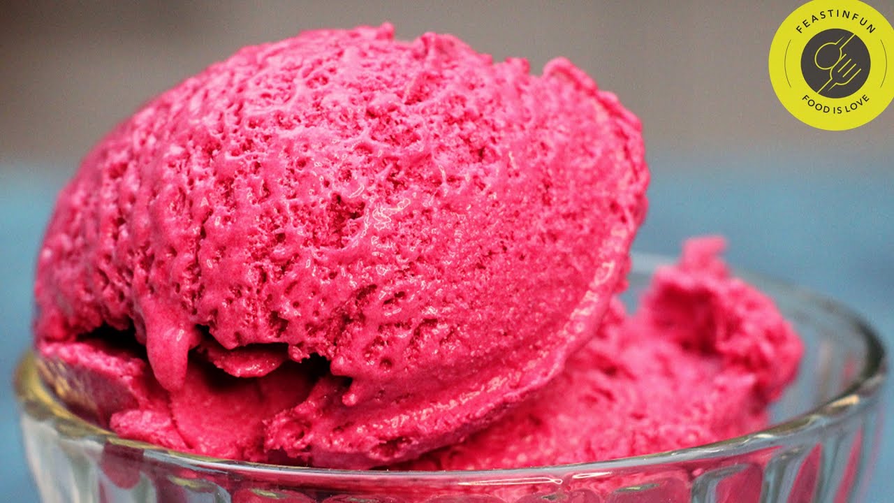 Beetroot & Rose Ice Cream | 3 Ingredients Only 