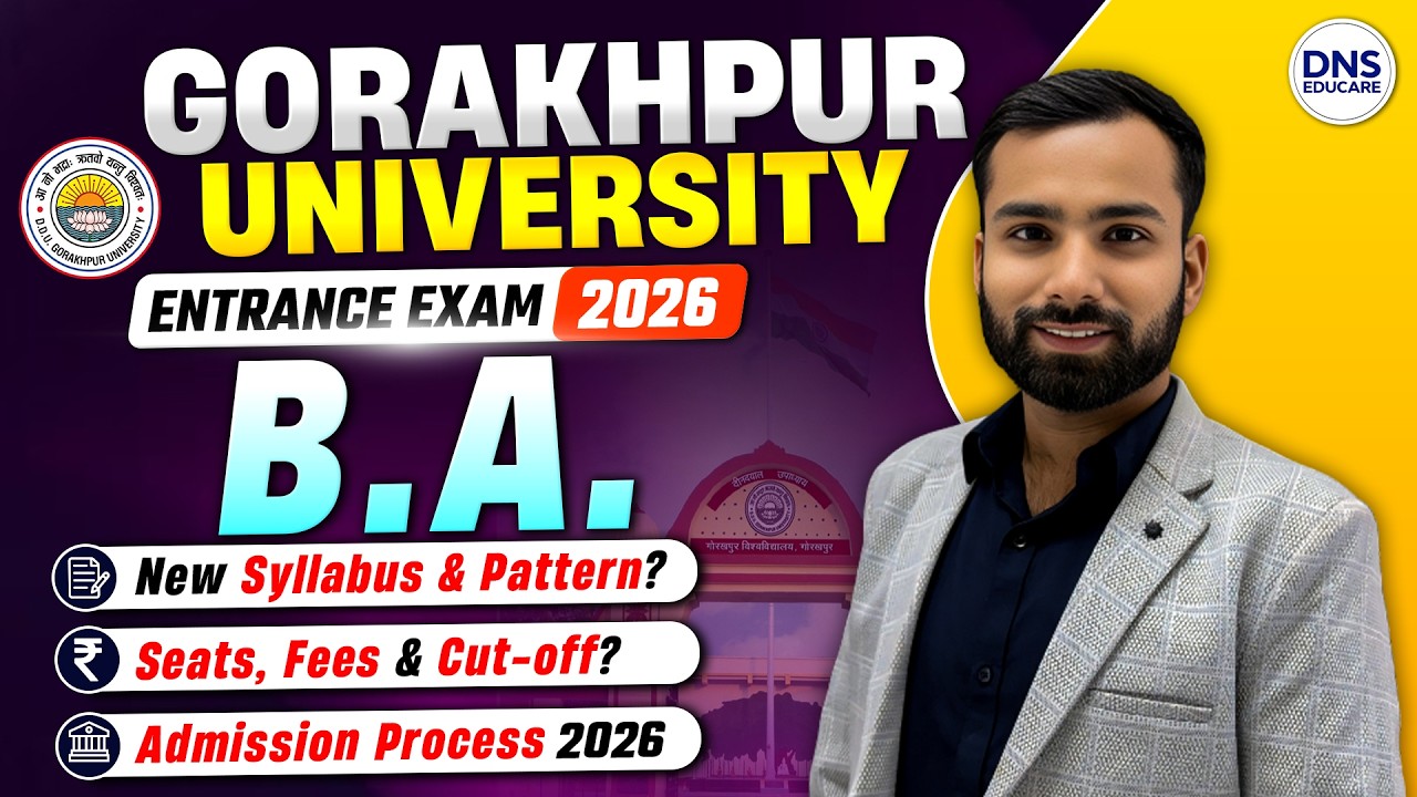 DDU Gorakhpur University BA Entrance Exam 2026 New Syllabus | DDU BA | Cut-Off, Seats, Fees