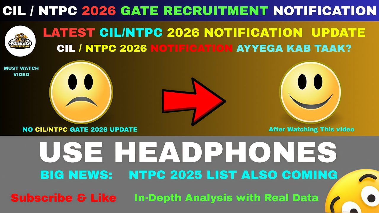 CIL GATE 2026 NOTIFICATION EXPECTED DATE | Latest Update | NTPC | CIL   #gate2026  #gatepreparation