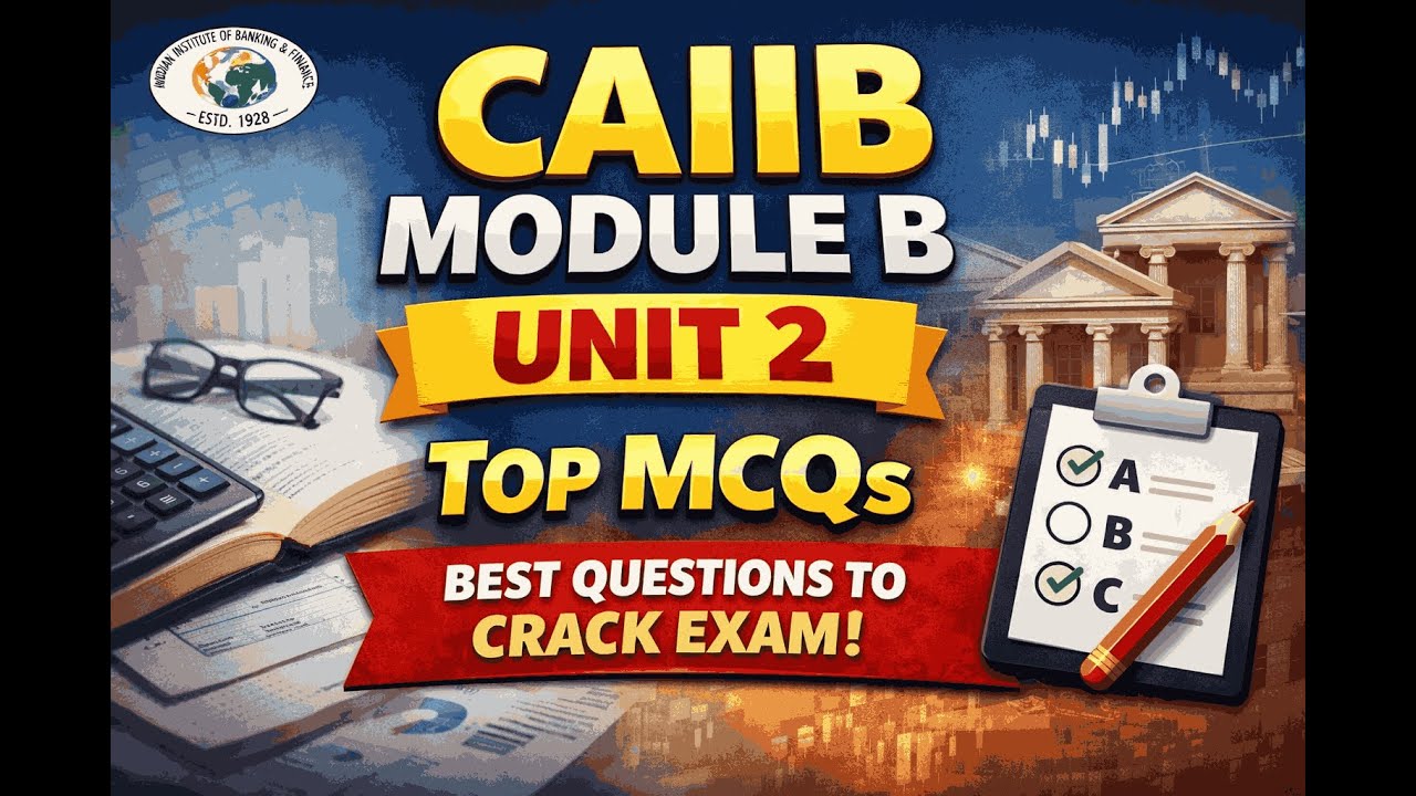 PART 2 CAIIB Module B Unit 21| Top 115 Most Impt MCQs 2026 | Sure Shot Questions with IIBF Pattern