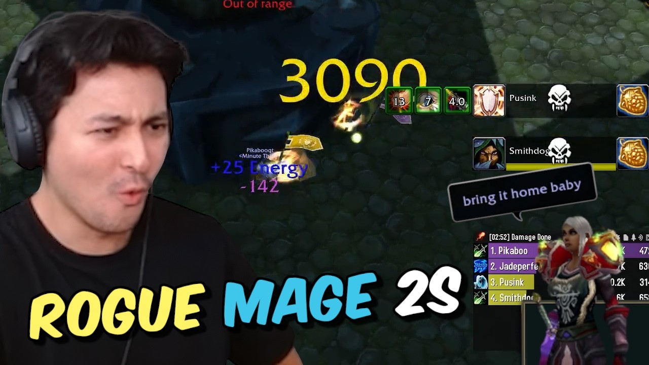 Pikaboo Tries to One Shot People with this POM Pyro Mage • TBC 2v2 Arena