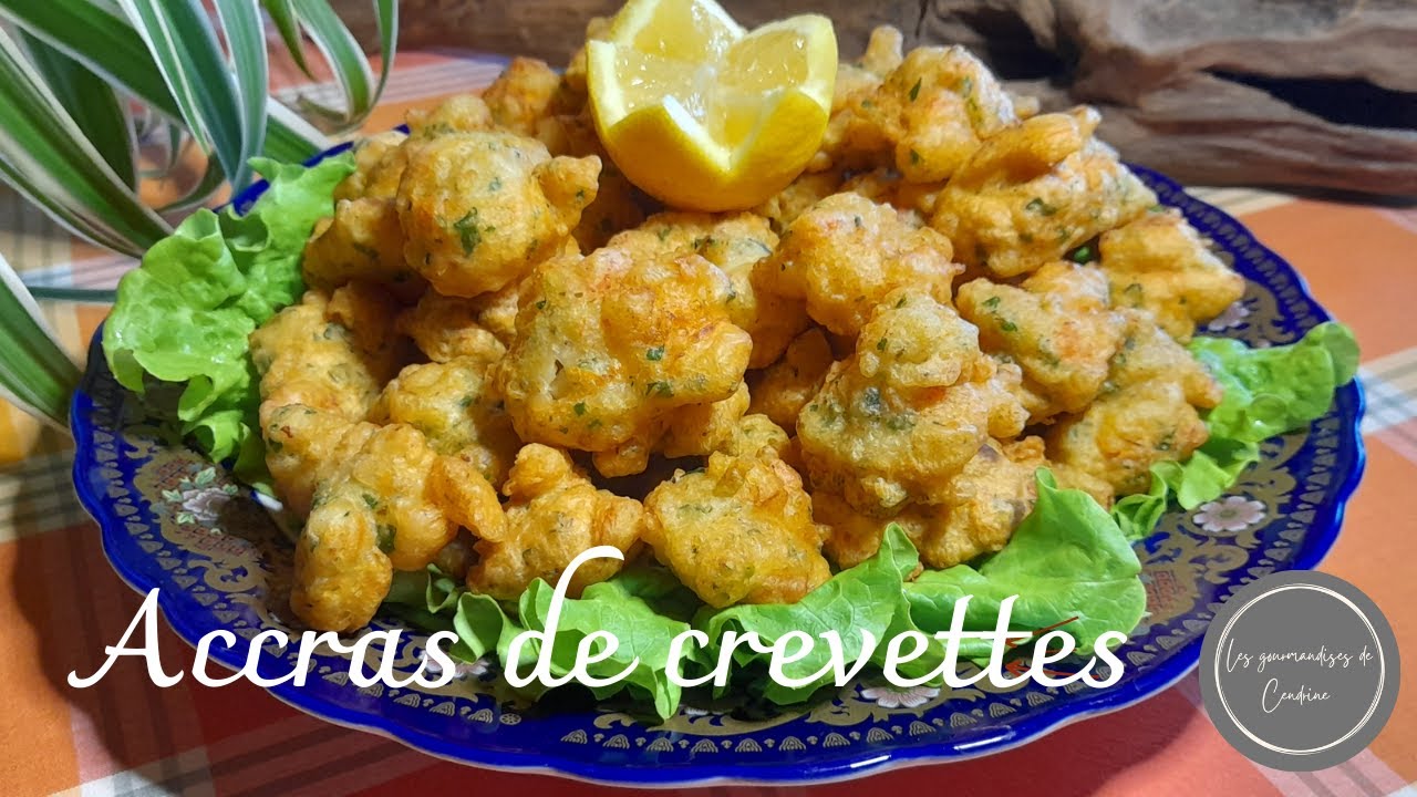 Recette des accras de crevettes 🍤🍤  facile et gourmand