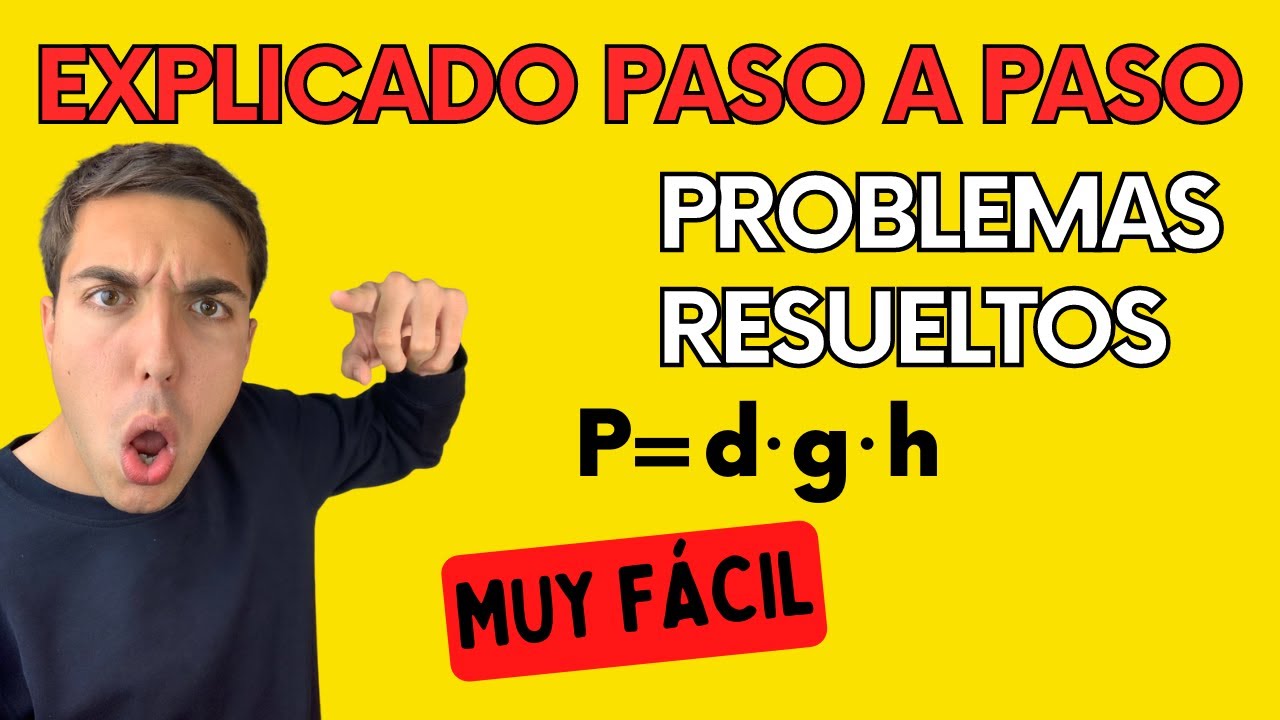 𝙋𝙧𝙞𝙣𝙘𝙞𝙥𝙞𝙤 𝙁𝙪𝙣𝙙𝙖𝙢𝙚𝙣𝙩𝙖𝙡 𝙙𝙚 𝙡𝙖 𝙃𝙞𝙙𝙧𝙤𝙨𝙩á𝙩𝙞𝙘𝙖 EJERCICIOS RESUELTOS [Calcular la Presión en un Fluido] ✅