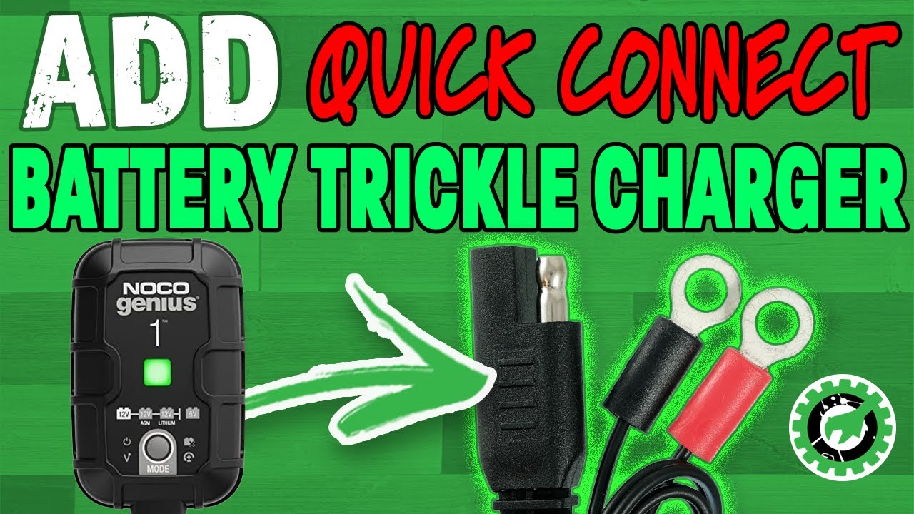 DIY: Add Quick Connect to Battery Tender Trickle Charger for RZR, ATV, Motorcycles and more! [EASY]