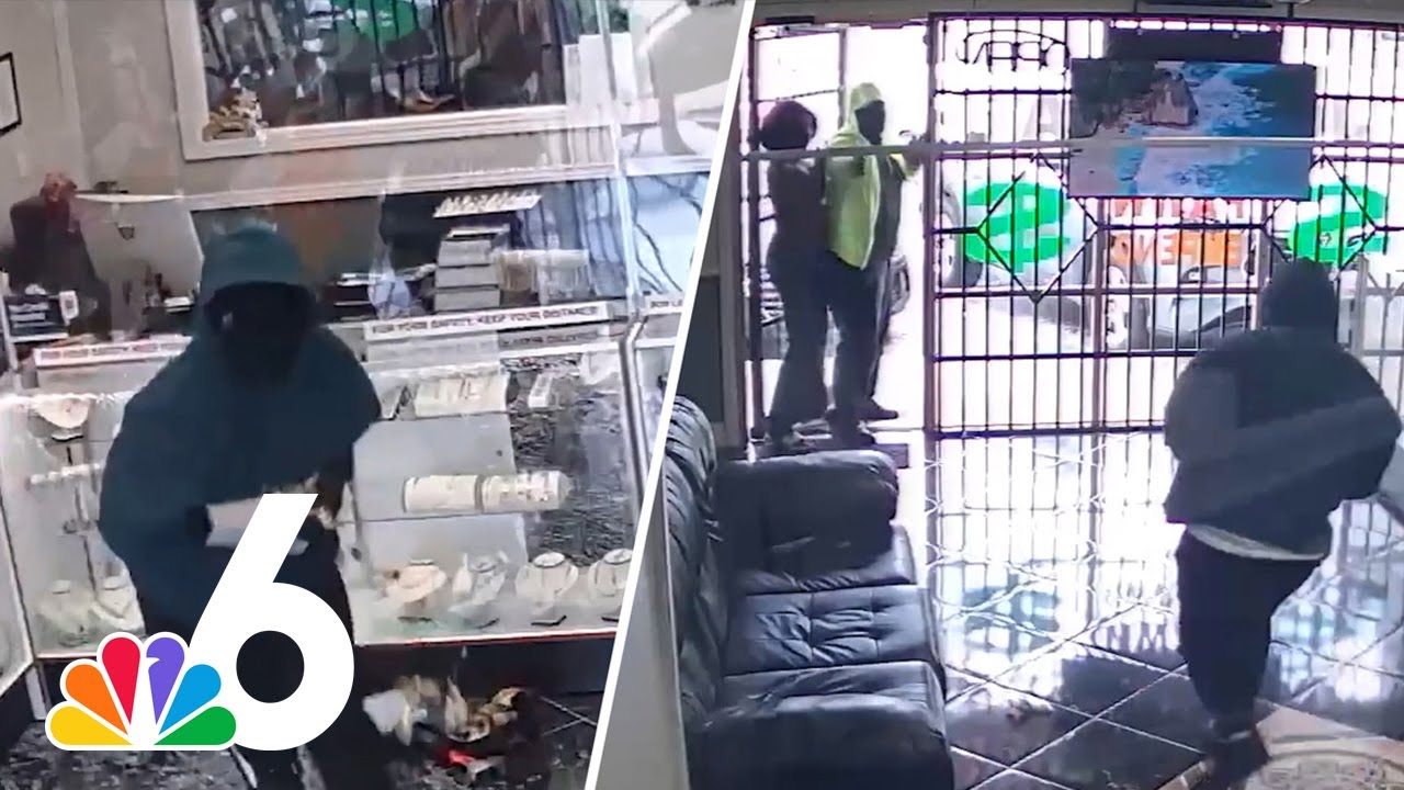 Wild video shows armed suspects smashing glass case at Tampa jewelry store