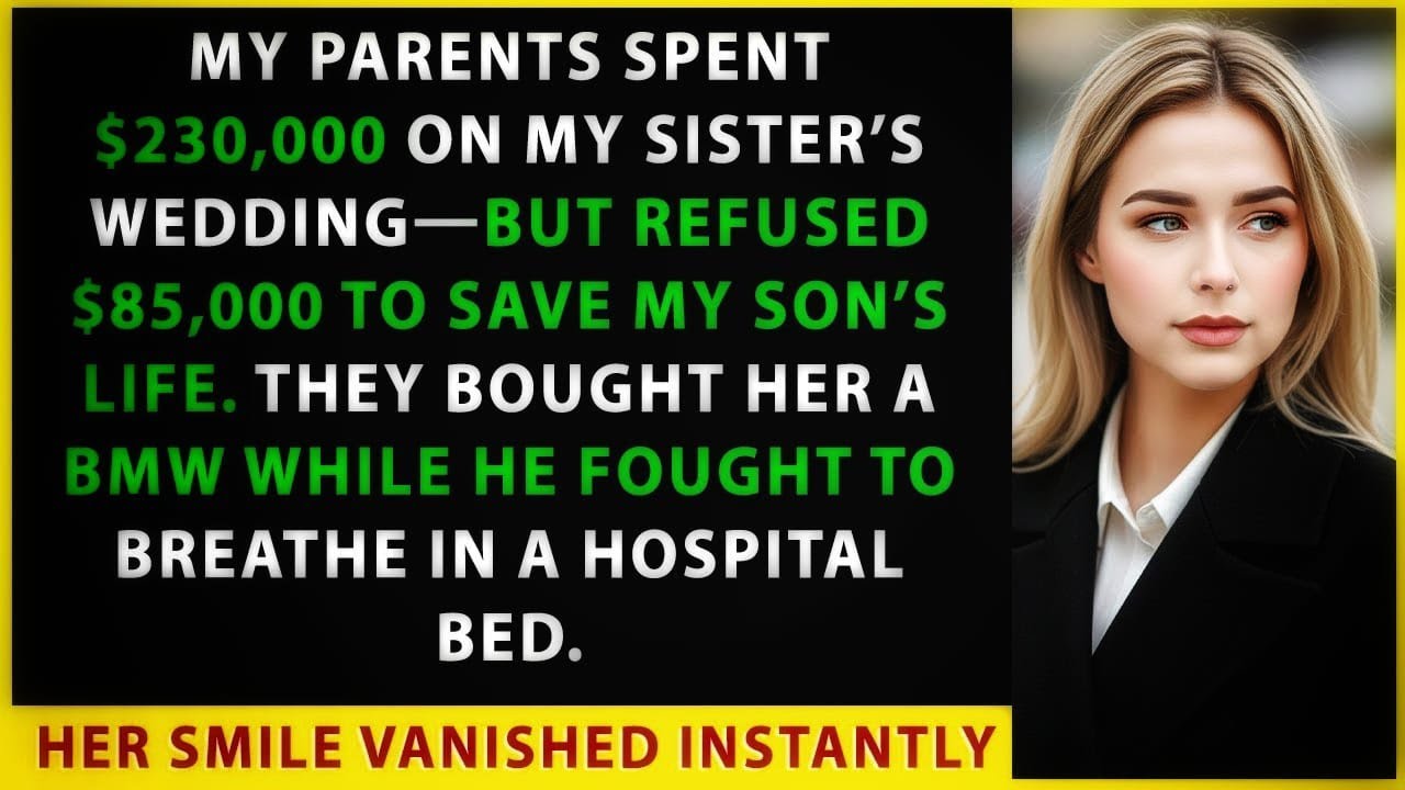 My Parents Spent $230K on Sister's Wedding But REFUSED to Save My Son's Life for $85K.