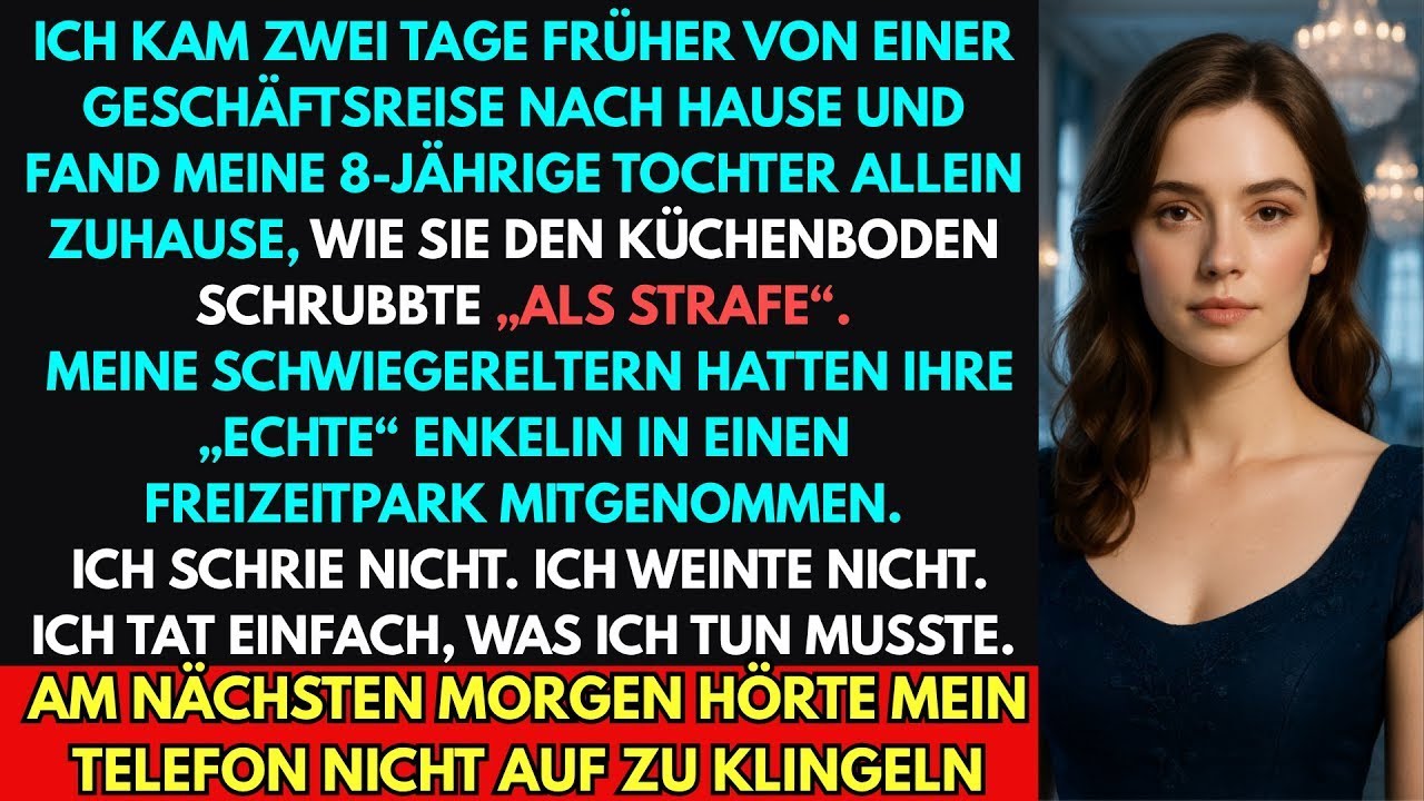 Meine 8 Jährige musste allein den Boden schrubben, während sie ihre „echte“ Enkelin ausführen