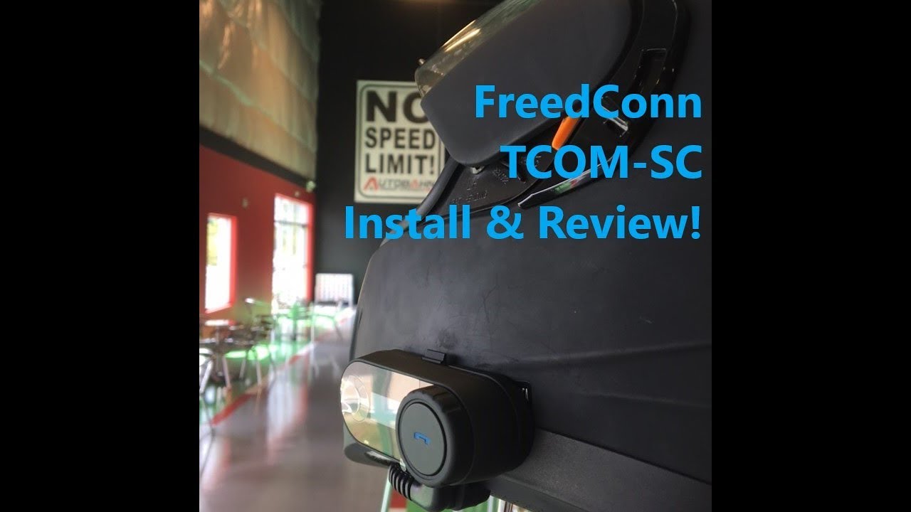 FreedConn TCOM-SC Helmet Intercom Install & Review