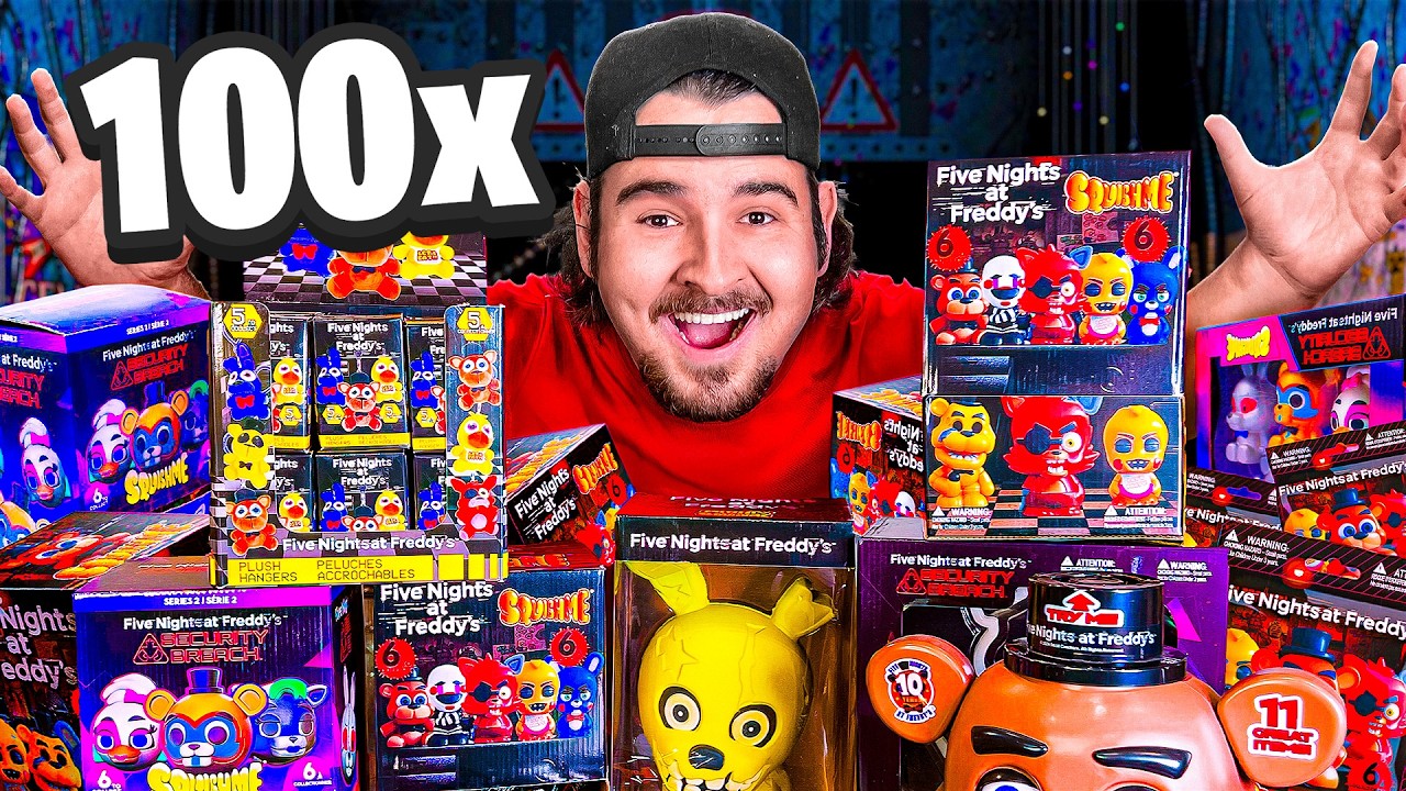 Opening 100 Mystery FNAF Toys! (Ultra Rare!)
