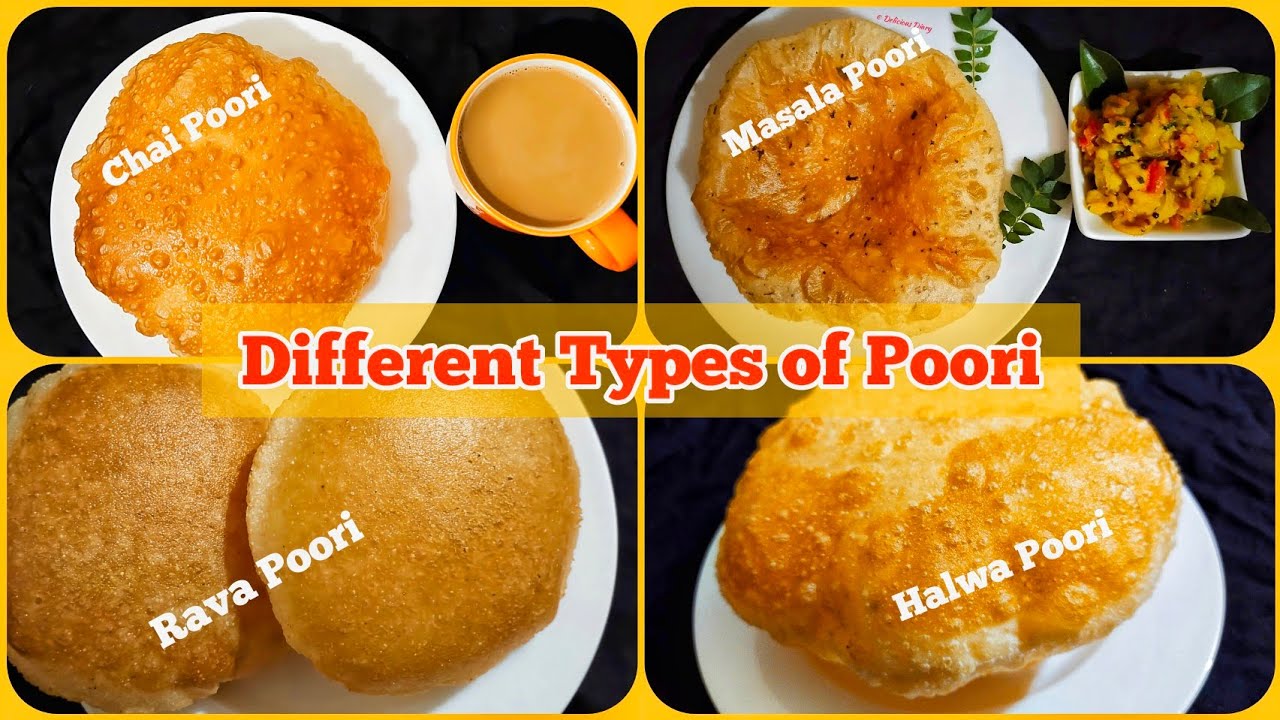 Different Types of Poori Recipe | Types of Poori Recipe | Delicious.Gouher