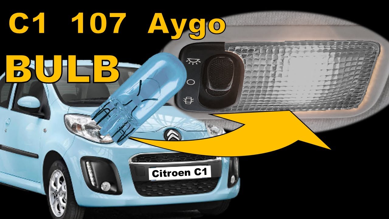 Замена лампочек в салоне Citroen C1 и потрясающая светодиодная замена