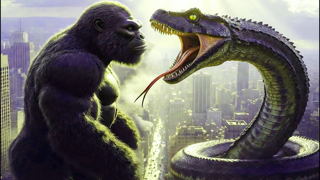 KING KONG vs TITANOBOA: Battle of Giants! the army was unable to defeat and called King Kong | 🦍Kong