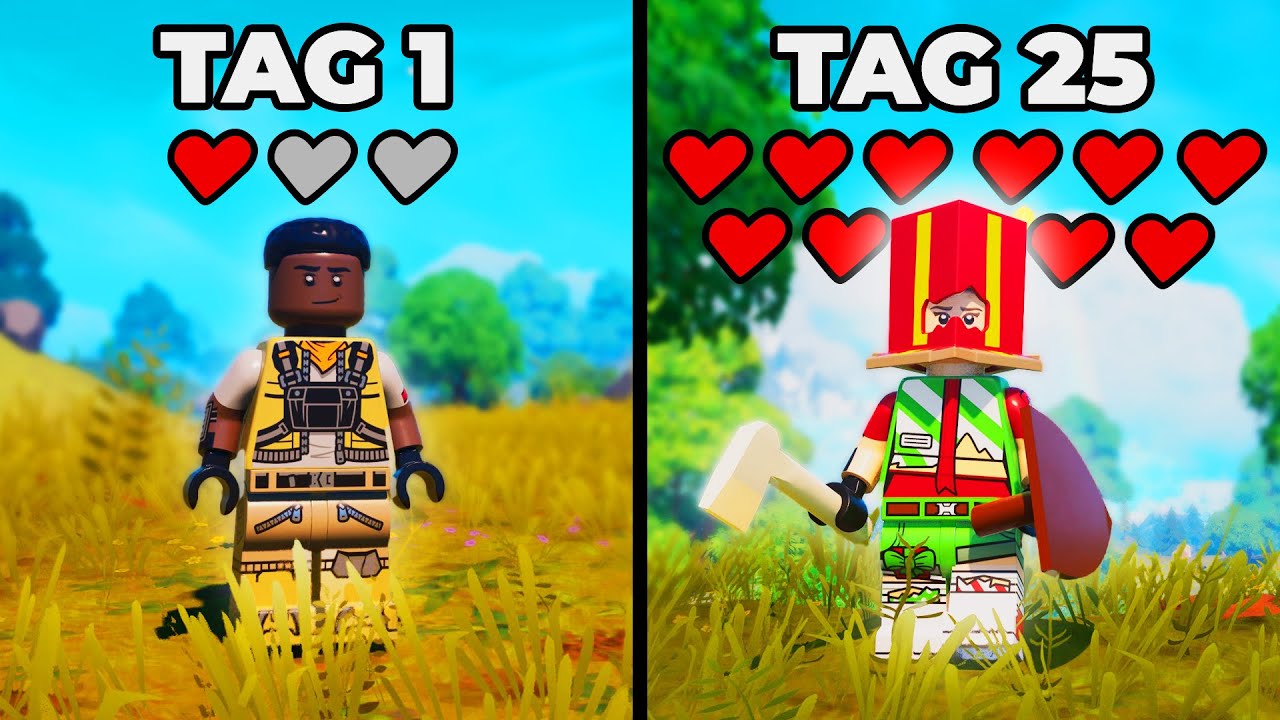 Ich habe 25 Tage Lego Fortnite gespielt!